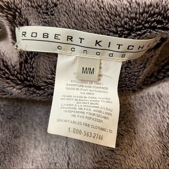Robert Kitchen Silver Metallic Vest Fleece Medium - Picture 10 of 10